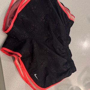 Nike Black Shorts with Pink Highlights